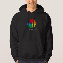 Liefde is liefde Rainbow Hearts Pride Hoodie
