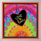 Liefde is Liefde Rainbow Inspirivity Poster (Voorkant)