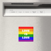 liefde is liefde Rainbow vlag Magneet (Insitu (Vaatwasser))