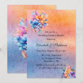 Liefde is Liefde Regenboog Bloemen Bruiloft Paar D Kaart (Voorkant / Achterkant)