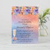 Liefde is Liefde Regenboog Bloemen Brunch & Bubbly Kaart (Staand voorkant)