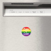 Liefde is Liefde Regenboog Gay Pride Magneet (Insitu (Vaatwasser))