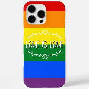 Liefde is Liefde Regenboog LGBTQ Pride iPhone 16 Pro Max Hoesje