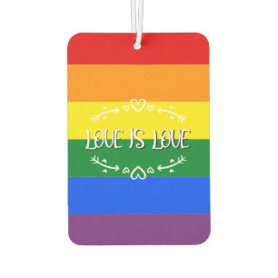 Liefde is Liefde Regenboog LGBTQ Pride Geurverfris Luchtverfrisser