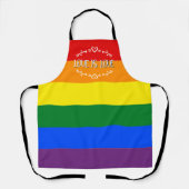 Liefde is Liefde Regenboog LGBTQ Pride Schort (Voorkant)