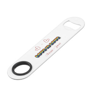 Liefde is liefde regenboog LGBTQ Speed Flessenopener