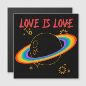 Liefde is liefde. Regenboog planeet. LGBTQ+ trots  (Voorkant / Achterkant)