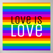 Liefde is liefde, regenboog poster (Voorkant)