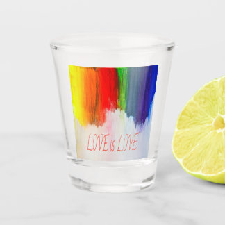 Liefde is Liefde Regenboog Pride LBGQT Shot Glas