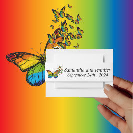 Liefde is Liefde Regenboog Thema Trouwen Uitnodigingen Wikkel