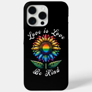 Liefde Is Liefde Regenboog Zonnebloem LGBT+ Gay Le iPhone 15 Pro Max Hoesje