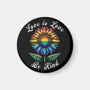 Liefde Is Liefde Regenboog Zonnebloem LGBT+ Gay Le Magneet
