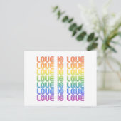 Liefde is Liefde Retro Briefkaart (Staand voorkant)