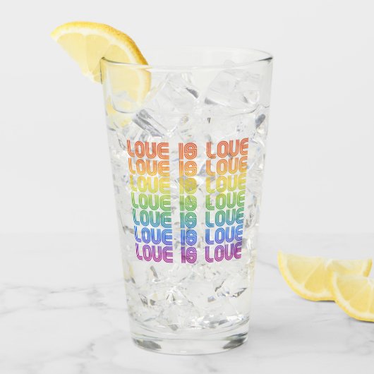 Liefde is Liefde Retro Glas (Voorkant ijs)