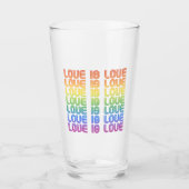 Liefde is Liefde Retro Glas (Voorkant)