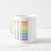 Liefde is Liefde Retro Koffiemok (Voorkant links)