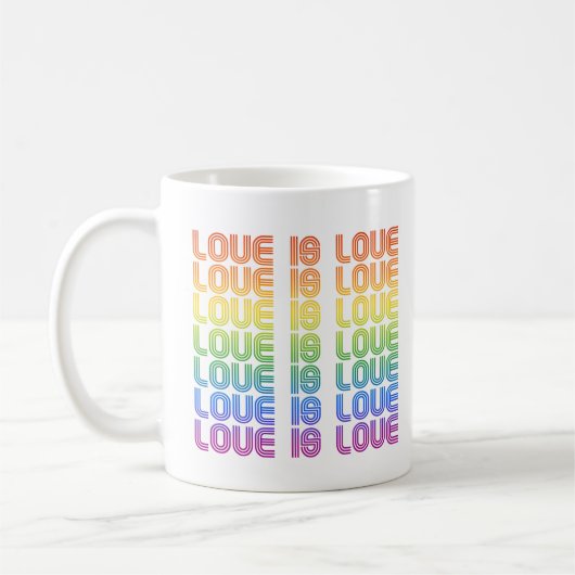 Liefde is Liefde Retro Koffiemok (Links)