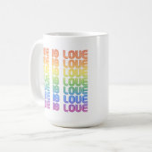 Liefde is Liefde Retro Koffiemok (Voorkant links)