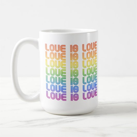 Liefde is Liefde Retro Koffiemok (Links)