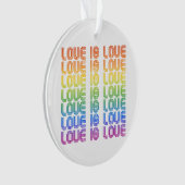 Liefde is Liefde Retro Ornament (voorkant)