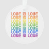 Liefde is Liefde Retro Ornament (voorkant)