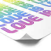 Liefde is Liefde Retro Poster (Hoek)
