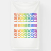 Liefde is Liefde Retro Spandoek (Verticaal)