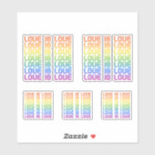 Liefde is Liefde Retro Sticker (Vel)