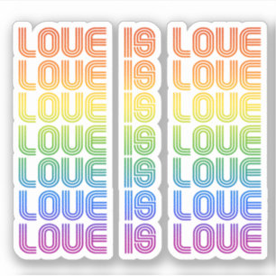 Liefde is Liefde Retro Sticker