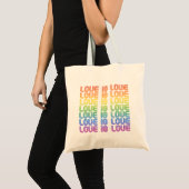 Liefde is Liefde Retro Tote Bag (Voorkant (product))
