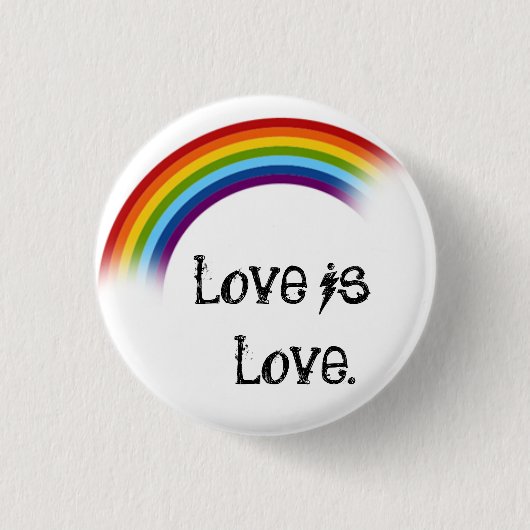 Liefde is liefde. ronde button 3,2 cm (Voorkant)