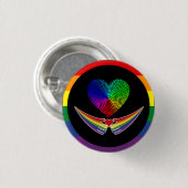 liefde is liefde ronde button 3,2 cm (Voorkant /achterkant)