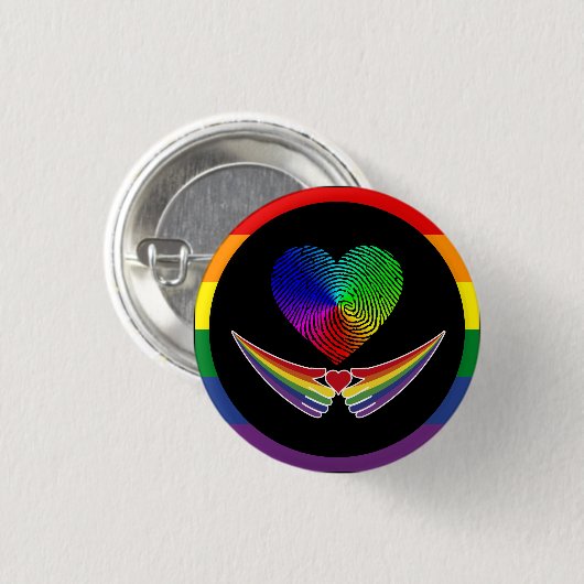 liefde is liefde ronde button 3,2 cm (Voorkant /achterkant)