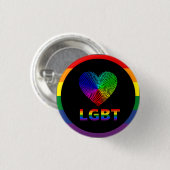 liefde is liefde ronde button 3,2 cm (Voorkant /achterkant)