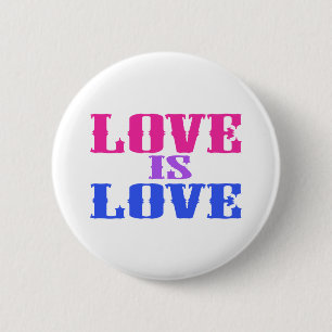 Liefde is liefde ronde button 5,7 cm