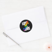 LIEFDE IS LIEFDE RONDE STICKER (Envelop)