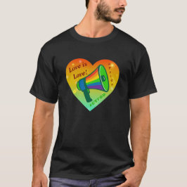 Liefde is liefde schreeuwen trots Sticker T-shirt