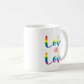 Liefde is liefde script Gay Pride Koffiemok (Voorkant rechts)