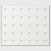 Liefde is liefde sinaasappel blauw kleurrijke prid cadeaupapier (Vlak)