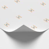 Liefde is liefde sinaasappel blauw kleurrijke prid cadeaupapier (Hoek)