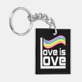 Liefde is liefde sleutelhanger (Voorkant Links)