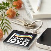Liefde is liefde sleutelhanger (Voorkant Rechts)