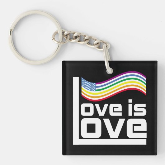 Liefde is liefde sleutelhanger (Voorkant)