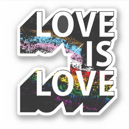 Liefde is Liefde Sticker (Voorkant)