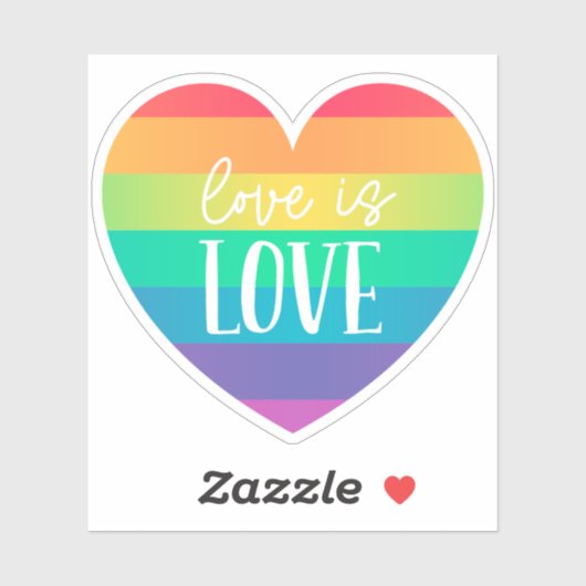 Liefde is liefde sticker (Vel)