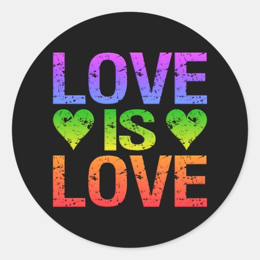 Liefde is liefde stickers (Voorkant)
