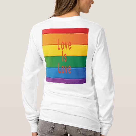 Liefde is liefde t-shirt (Achterkant)