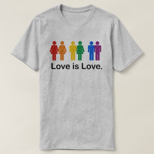 Liefde is Liefde T-shirt (Design voorkant)