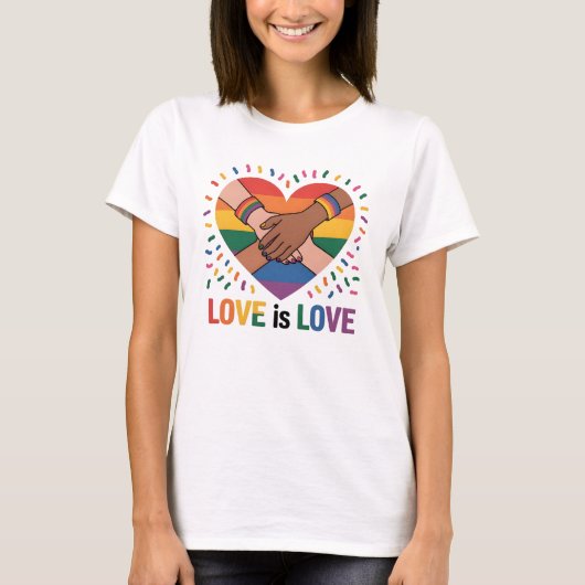 Liefde is liefde t-shirt (Voorkant)