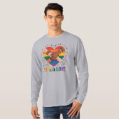 Liefde is liefde t-shirt (Voorkant volledig)